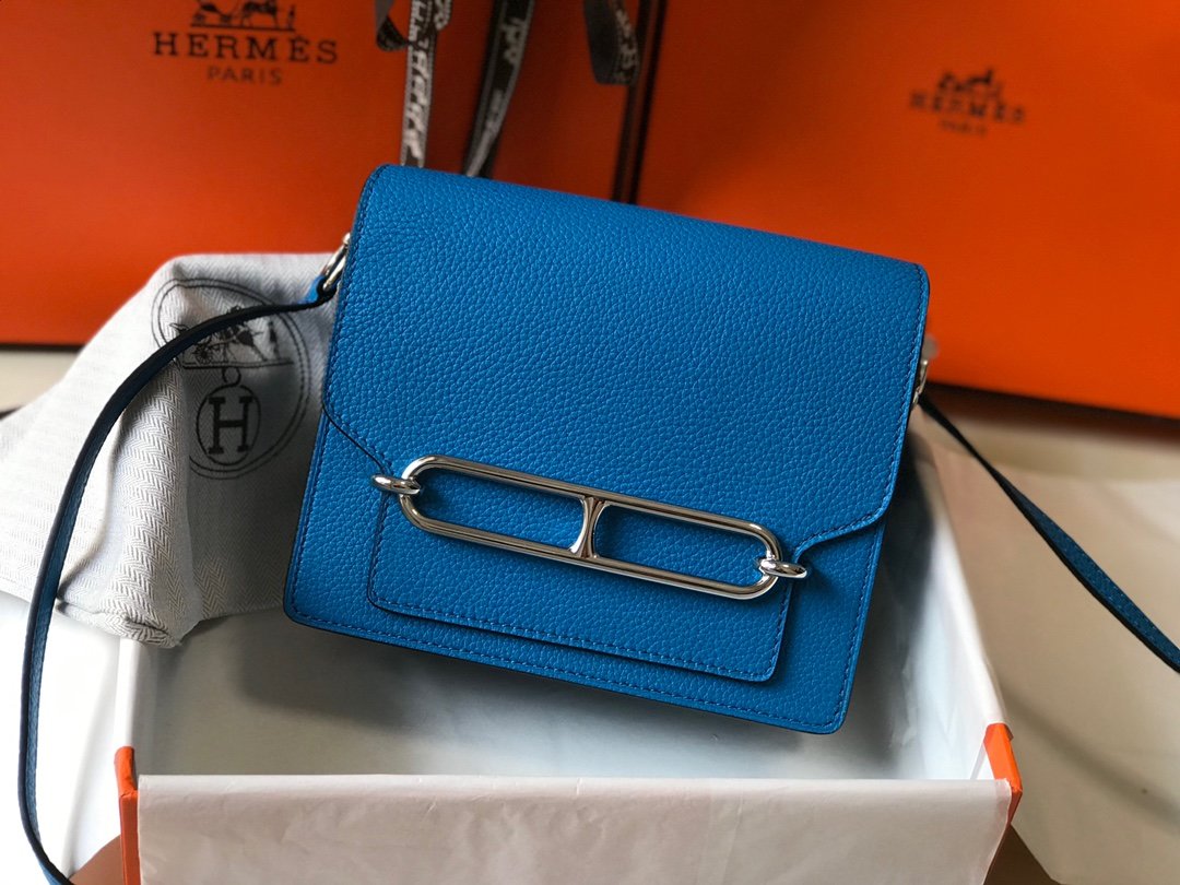 Mini Evercolor Sac Roulis 19 Blue For Women, Handbags, Shoulder Bags 7.5in/19cm