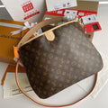 Louis Vuitton Delightful PM Monogram Canvas Natural For Women,  Shoulder Bags 33cm Louis Vuitton M40352
