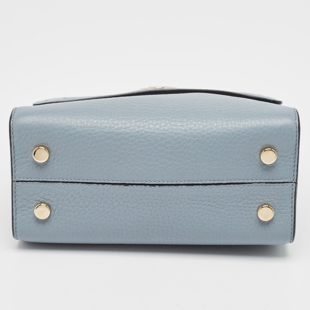 Dior Blue Leather Mini Diorever Tote
