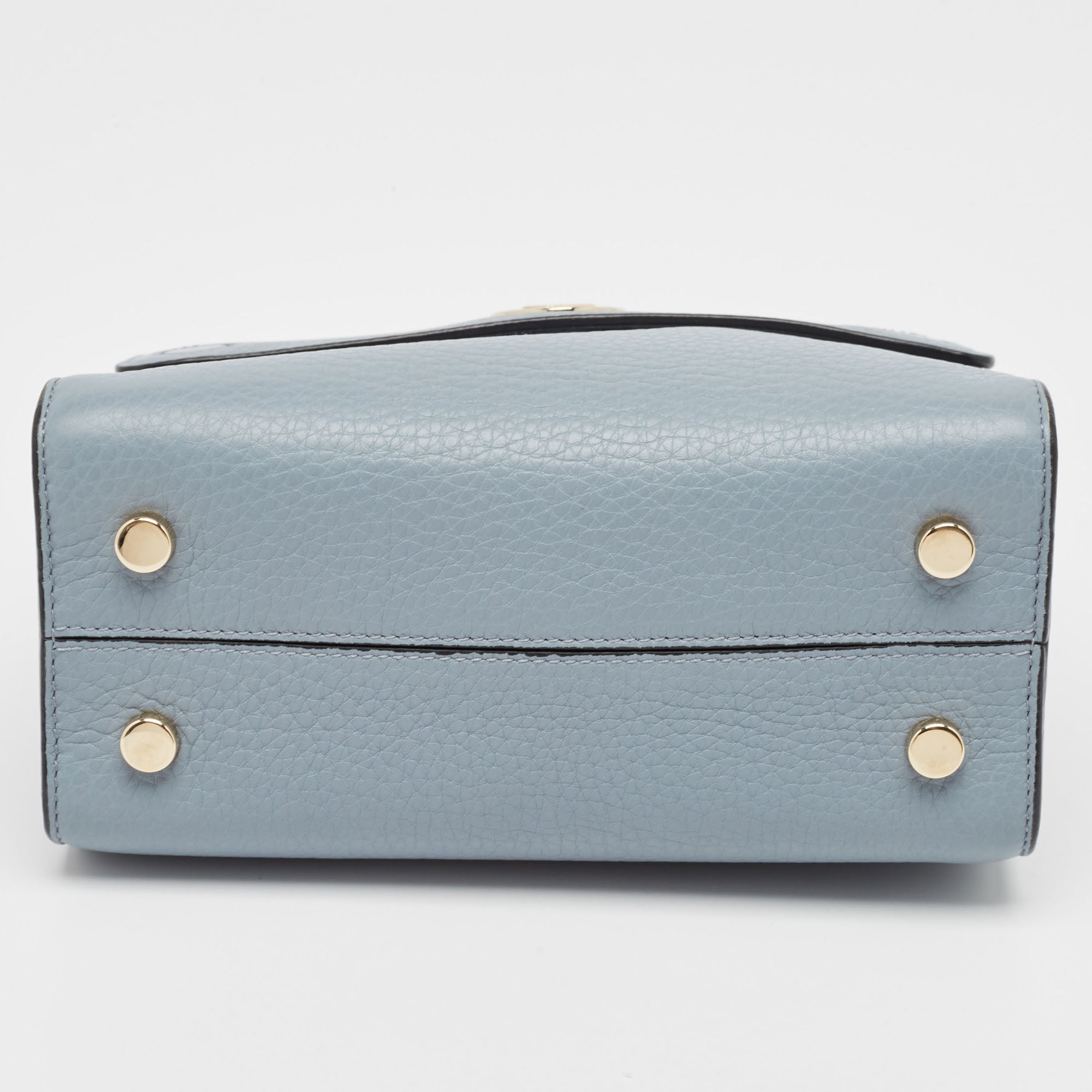 Dior Blue Leather Mini Diorever Tote