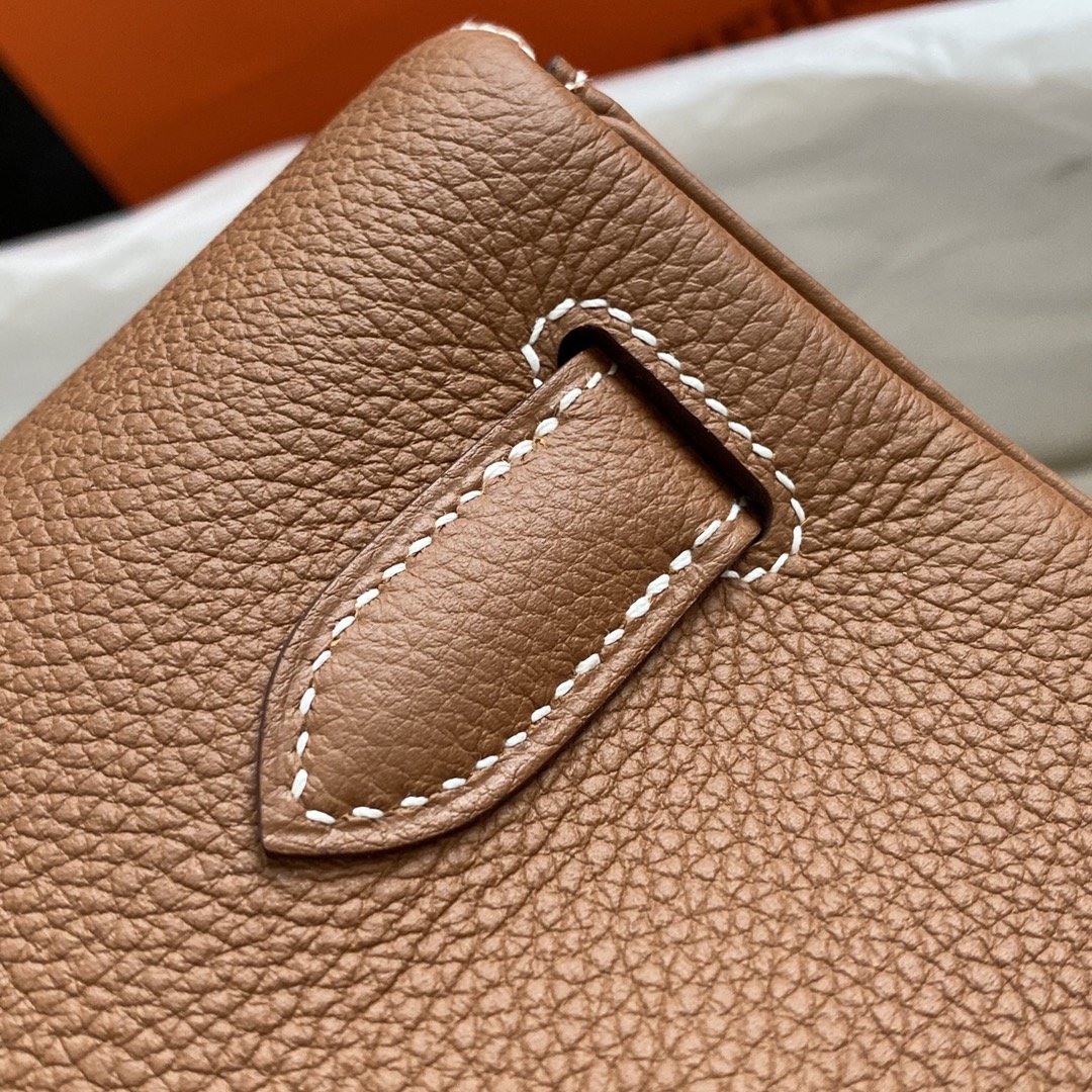 Shoulder Kelly CK37 Brown For Women Gold Color Hardware 16.5in/42cm