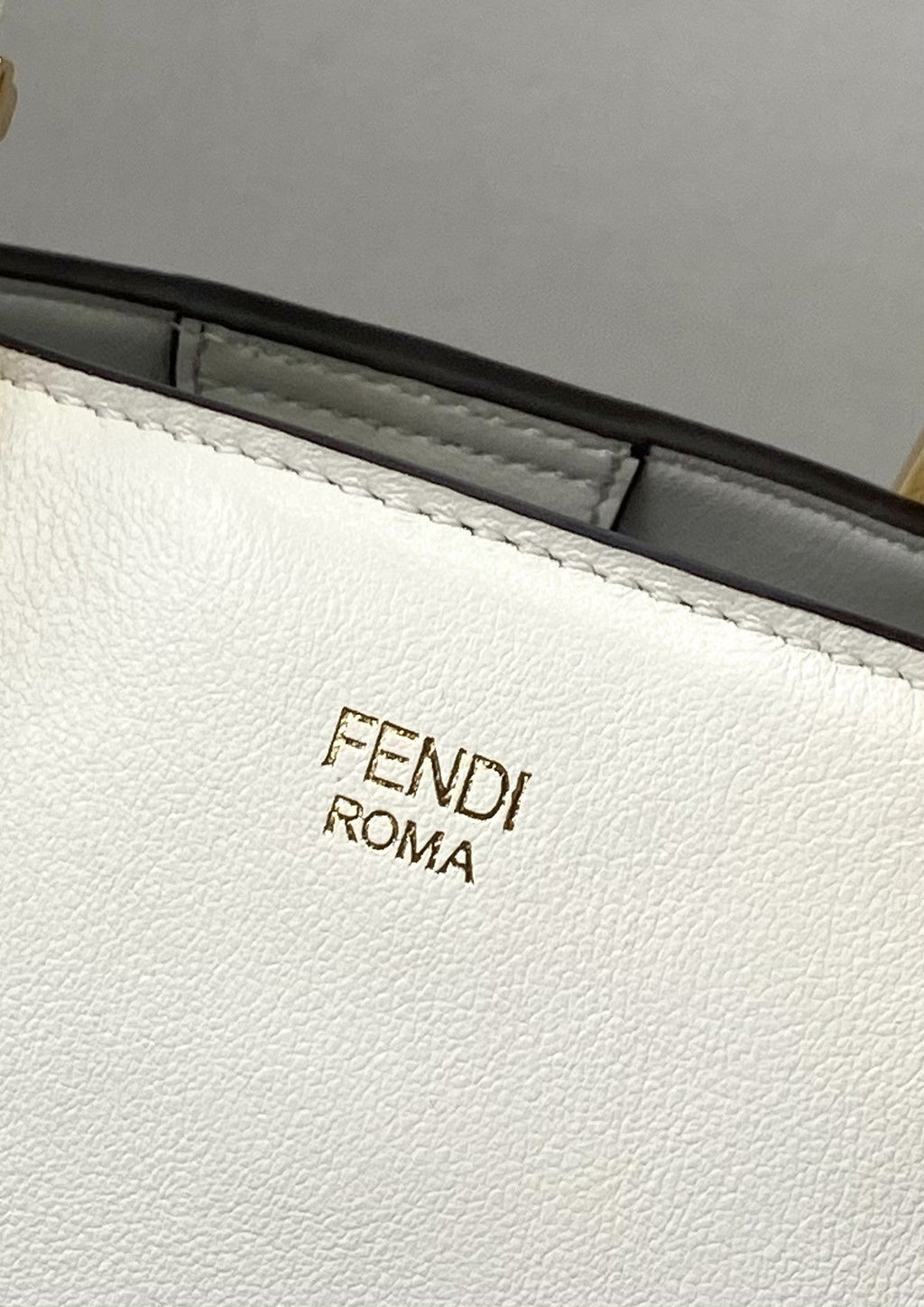 Small FF Tote Shoulder White Bag For Woman 30cm/12in