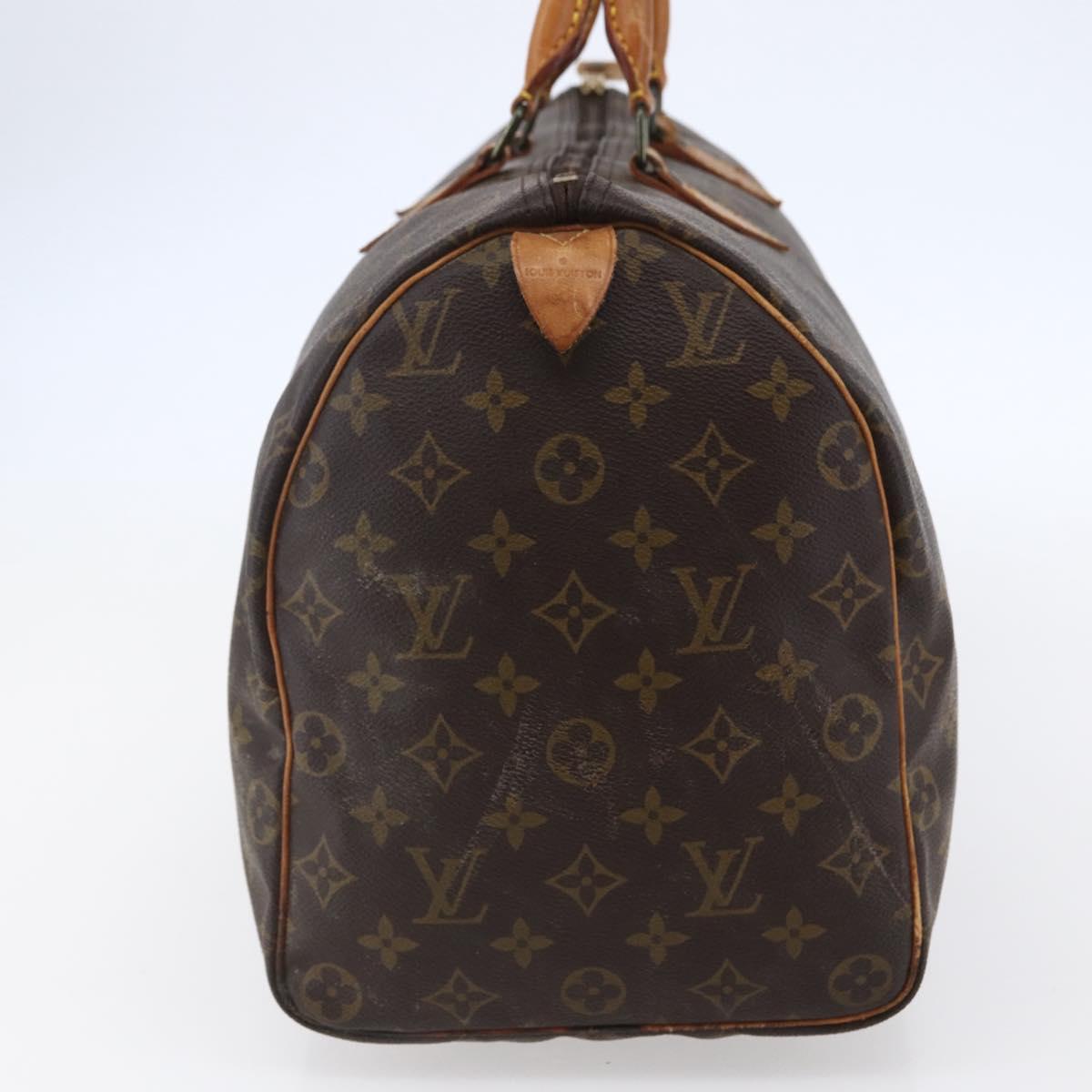 Louis Vuitton Speedy Bandouliere Bag Monogram Canvas Brown Canvas Handbag