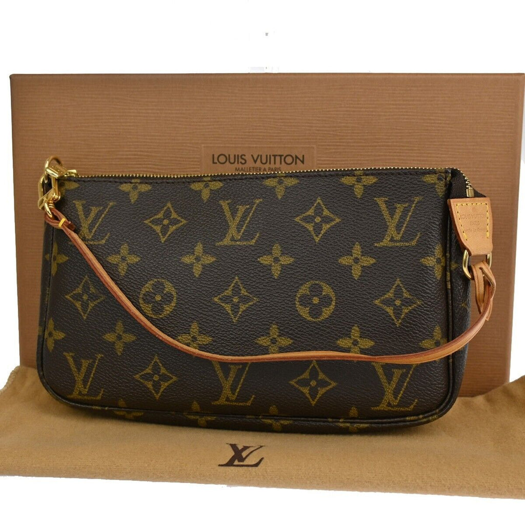 Louis Vuitton Pochette Accessoires  Canvas Clutch Bag