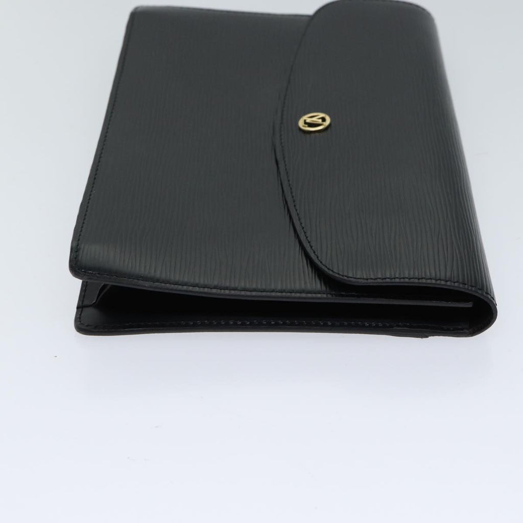 Louis Vuitton Epi Montaigne 27 Clutch Bag Black