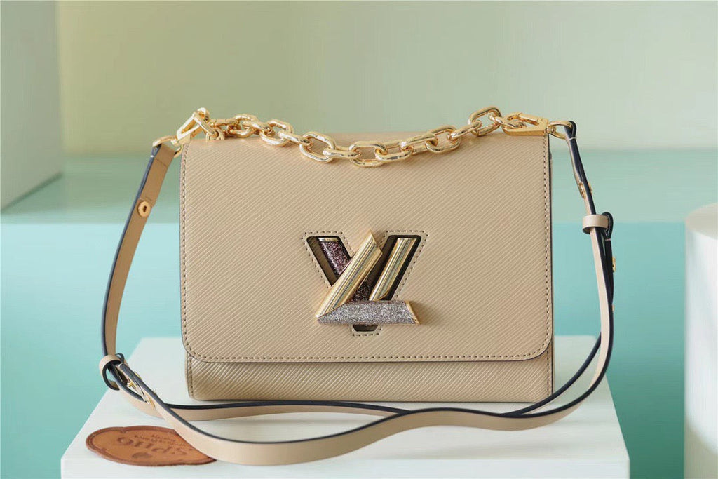 Louis Vuitton Twist MM Epi Beige For Women,  Shoulder And Crossbody Bags 9.1in/23cm Louis Vuitton