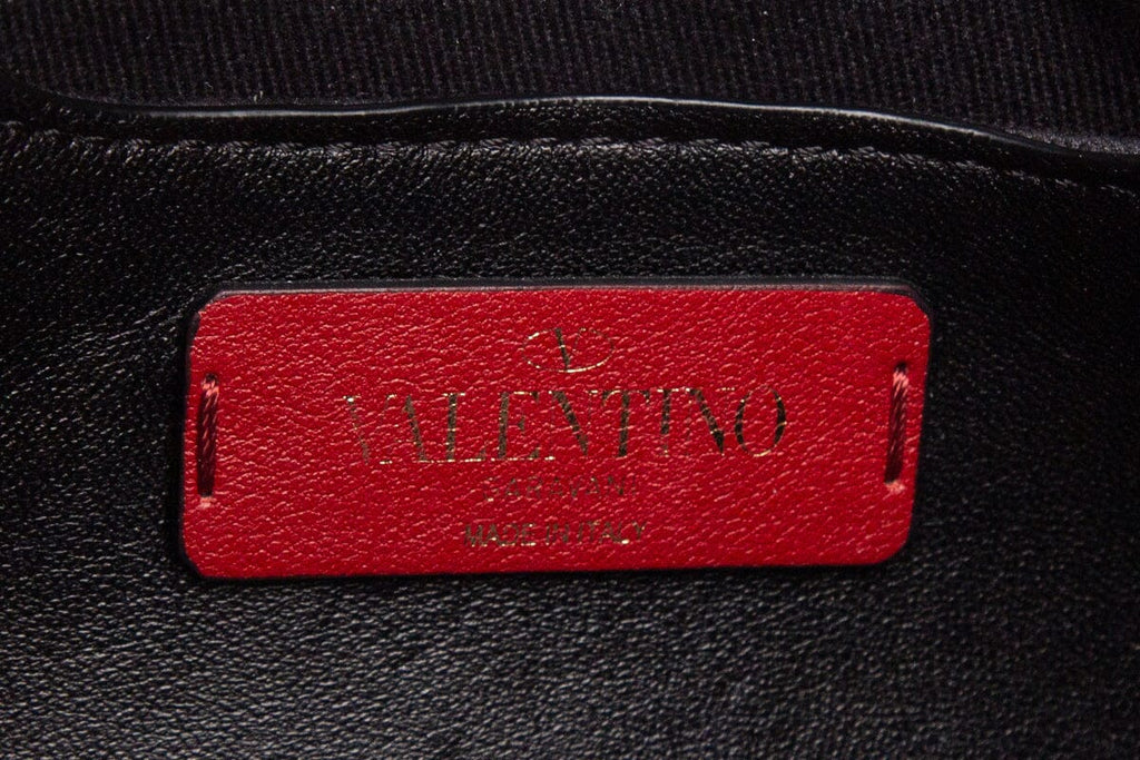 Valentino Black Candystud Shoulder Handbag