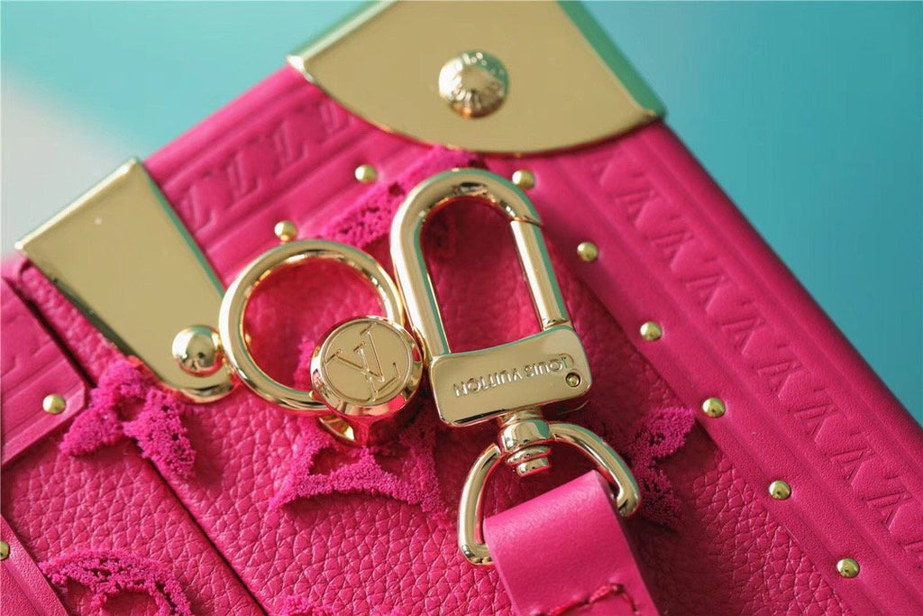 Louis Vuitton Valisette Tresor Monogram Empreinte Pink For Women, Women’s Bags, Shoulder And Crossbody Bags 9.4in/24cm Louis Vuitton