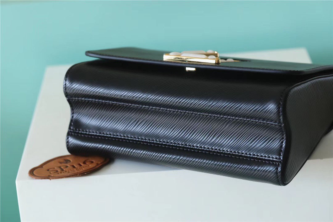 Louis Vuitton Twist MM Epi Black For Women,  Shoulder And Crossbody Bags 9.1in/23cm Louis Vuitton