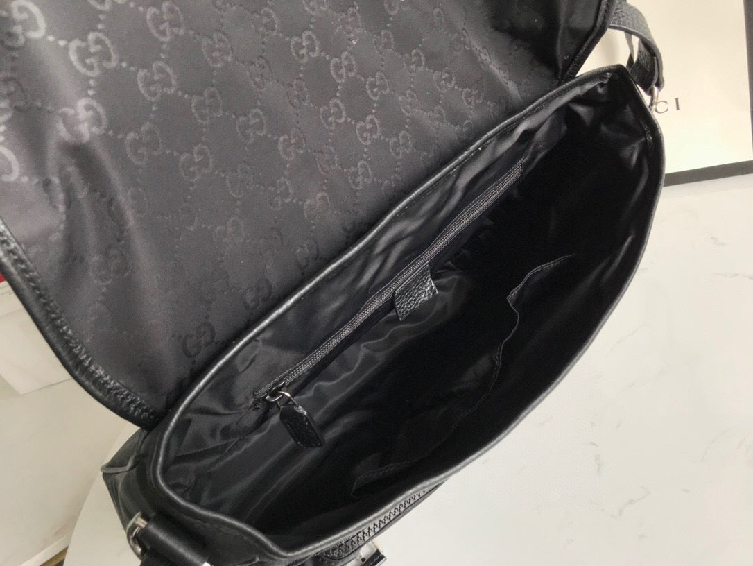 Shoulder Bag Nylon Shima Black Embossed For Men 13.8in/35cm Glami