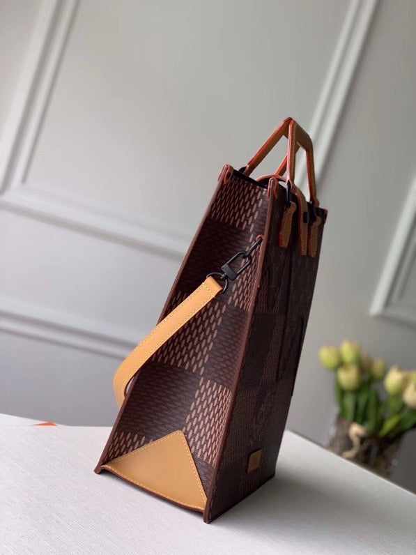 Louis Vuitton Nigo Mini Tote Bag Damier Ebene And Monogram Canvas For Women, WoBags, Shoulder And Crossbody Bags 13.8in/35cm Louis Vuitton N40355