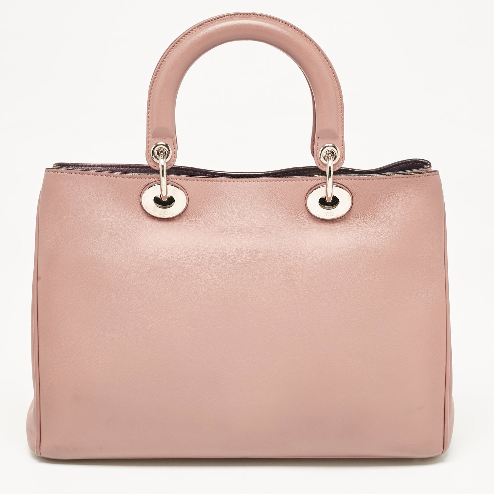 Dior 1:1 Rep Pink Leather Medium Diorissimo Shopper Tote
