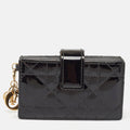 Dior Black Cannage  Leather Lady Dior 5 Gusset Card Holder..