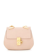 Chaneloe Pink Grained Lambskin Drew Shoulder Handbag