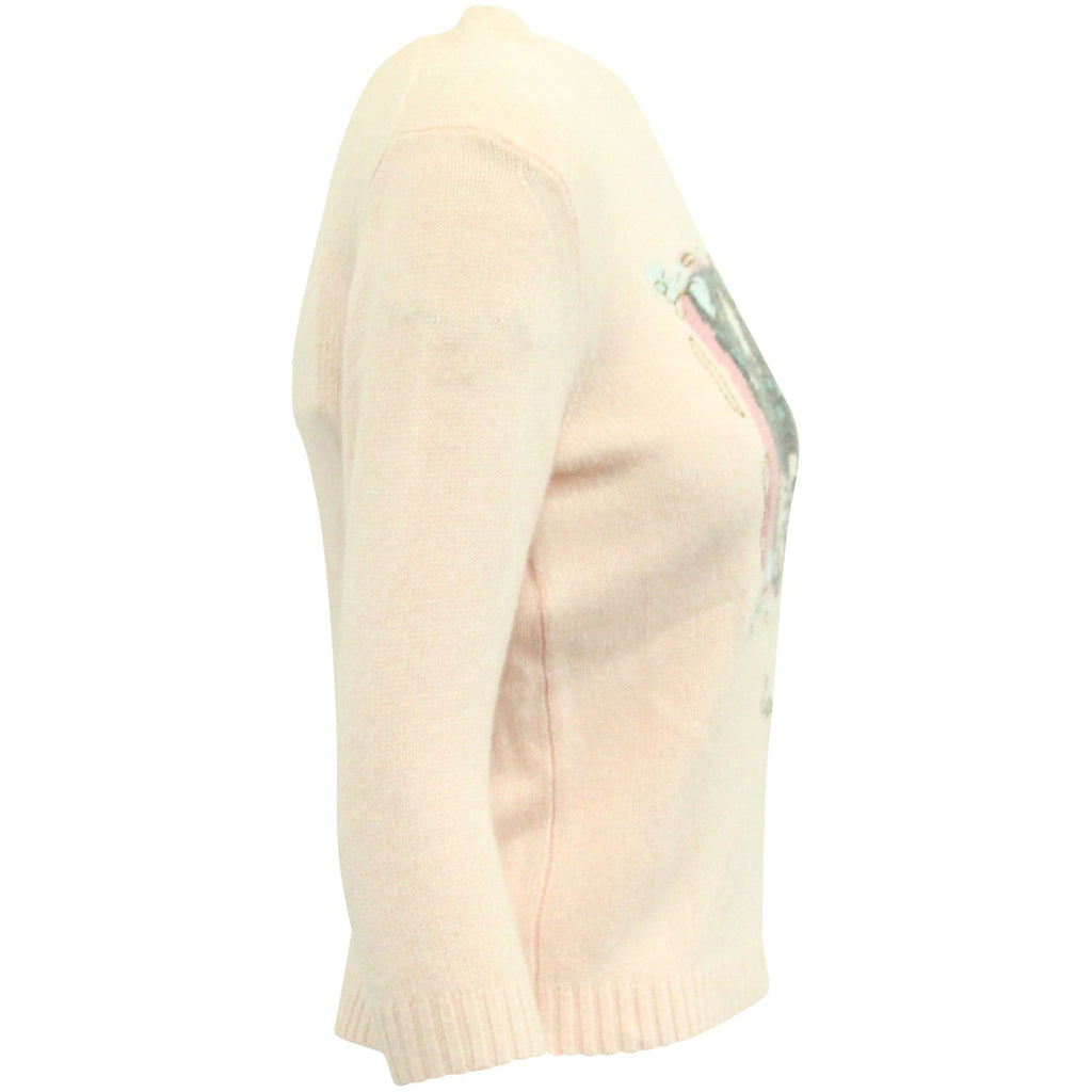 Dior Cancer Zodiac Sweater in Light Pink Cashmere