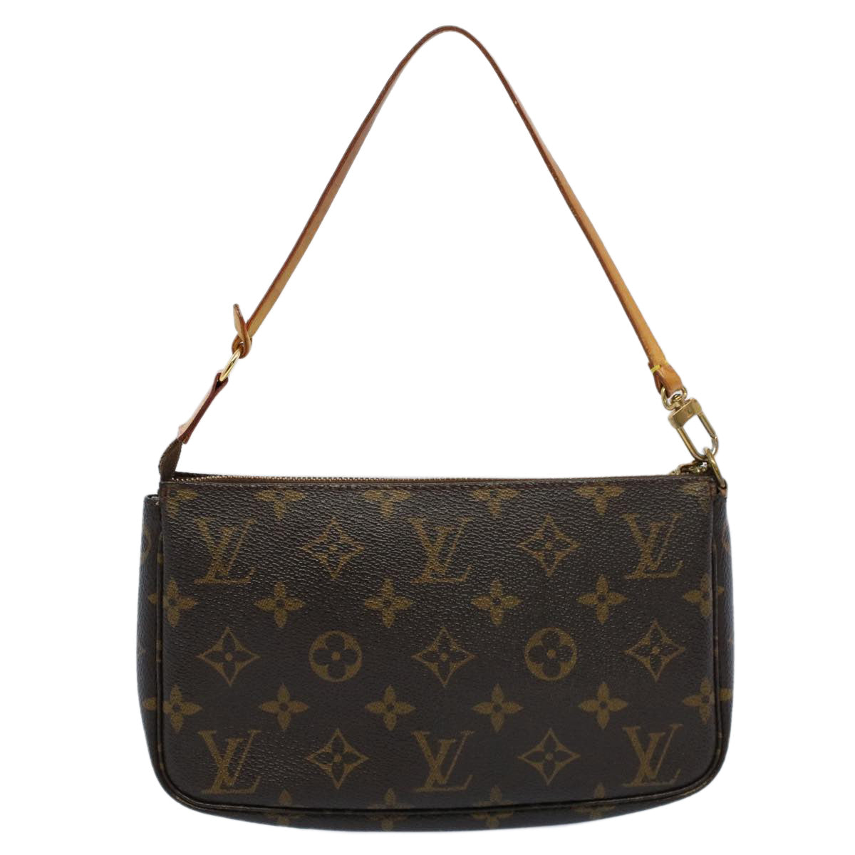 Louis Vuitton Pochette Accessoire  Canvas Clutch Bag