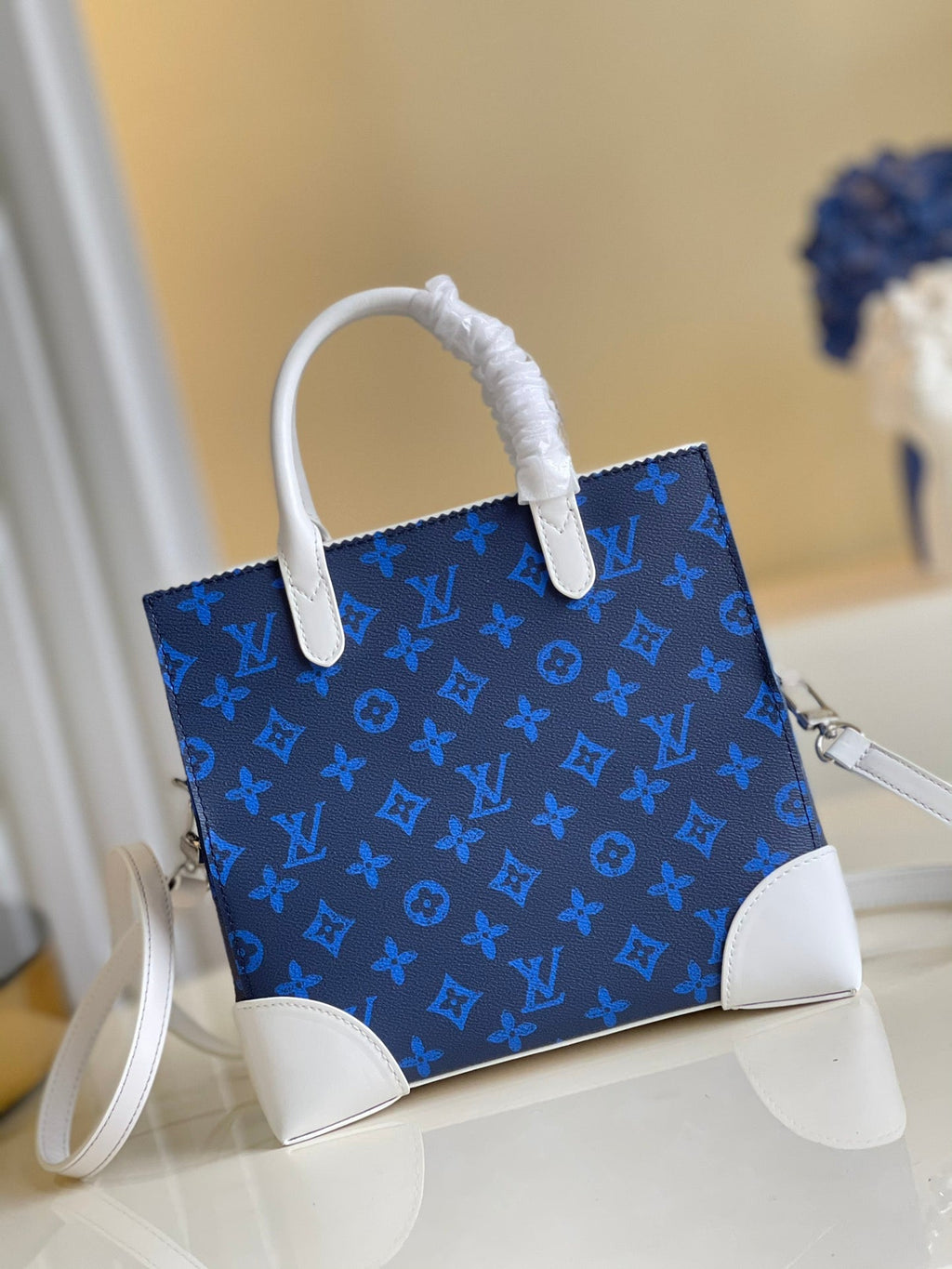 Louis Vuitton Litter Bag Vintage Monogram Canvas Blue By Virgil Abloh For Men, Men’s Bags, Shoulder And Crossbody Bags 9.4in/24cm Louis Vuitton
