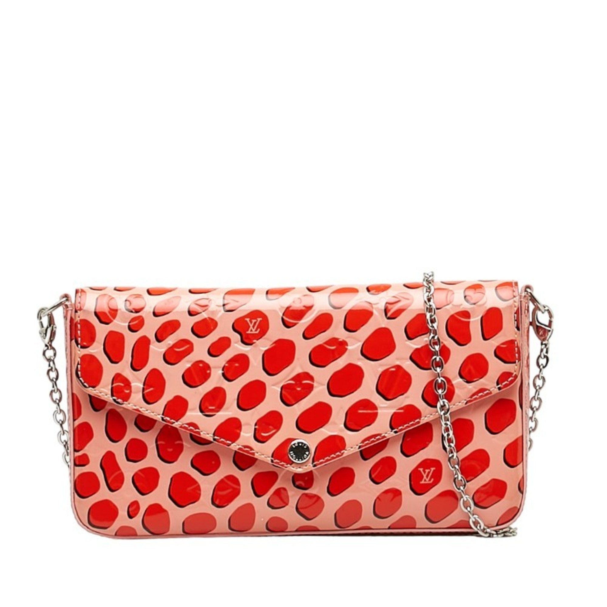 Louis Vuitton Felicie   Leather Clutch Bag