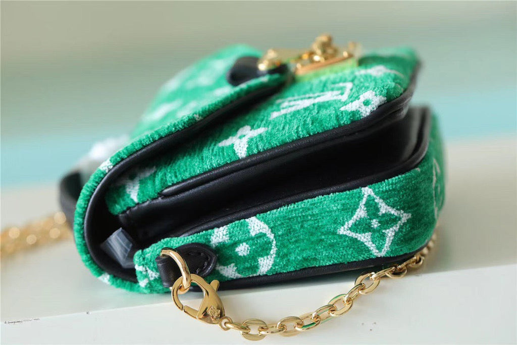 Louis Vuitton Micro Metis Monogram Jacquard Green For Women, Women’s Handbags, Shoulder And Crossbody Bags 5.5in/14cm Louis Vuitton M81127