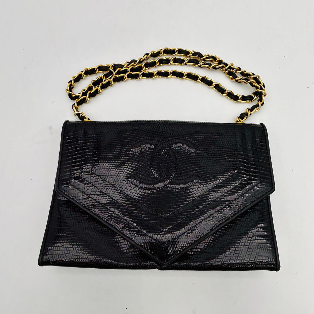 Chanel Lizard Chain Shoulder Bag WD242229