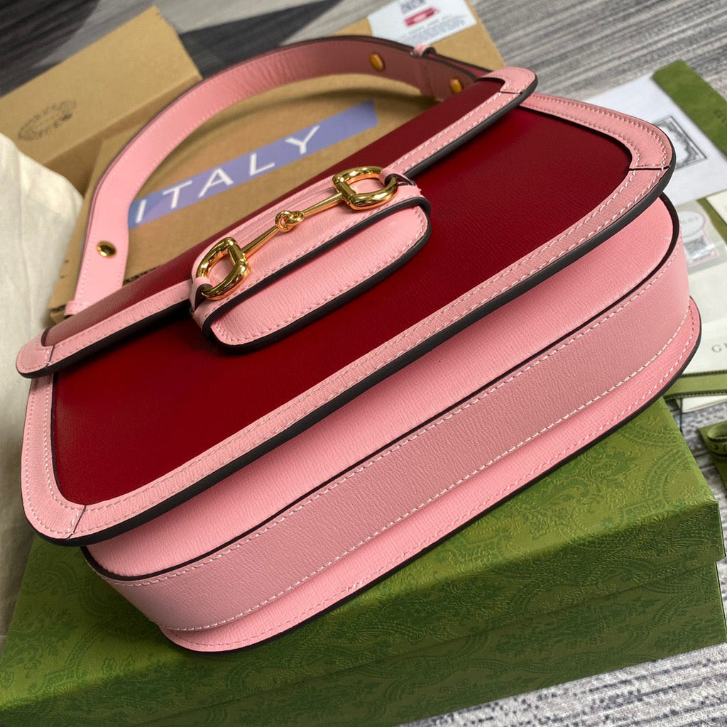 Gucci Horsebit 1955 Shoulder Bag Red For Women, Women’s Bags 9.8in/25cm Gucci 