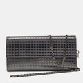 Dior Metallic  Leather Micro Cannage Croisiere Wallet On Chain