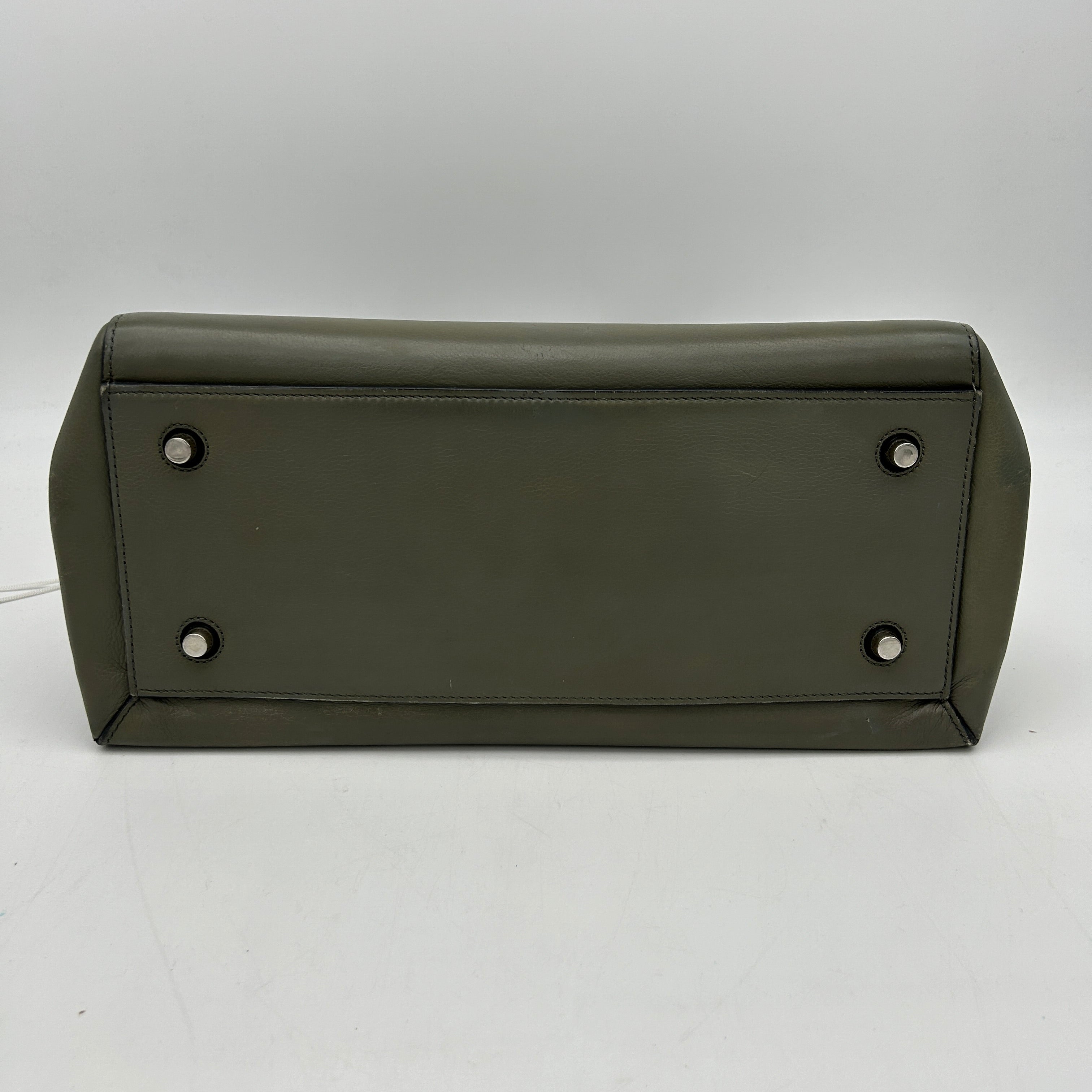 Celineline Medium Edge Green Leather Shoulder Bag