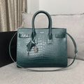 YSSL Sac De Jour Small In Embossed Crocodile Green For Women 12.5in/32cm YSLÂ 