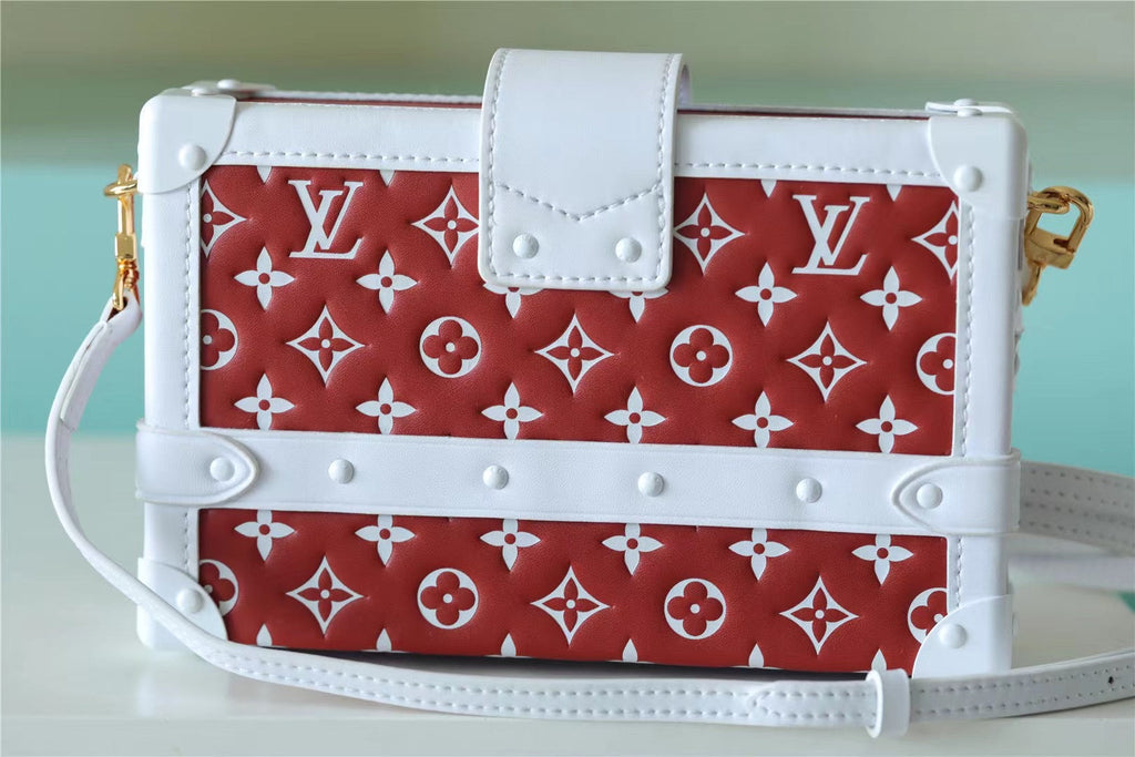 Louis Vuitton Petite Malle Monogram Embossed Puffy Terracotta Brown For Women,  Shoulder And Crossbody Bags 7.9in/20cm Louis Vuitton M20764