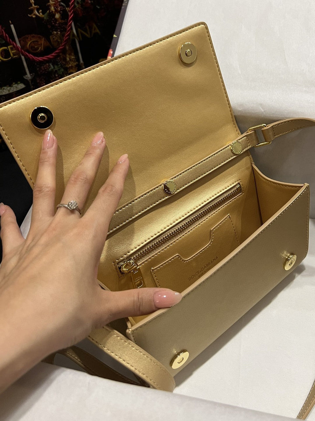 GLAMI 3.5 Clutch Gold For Women 8.3in/21cm GLAMIÃ‚Â 