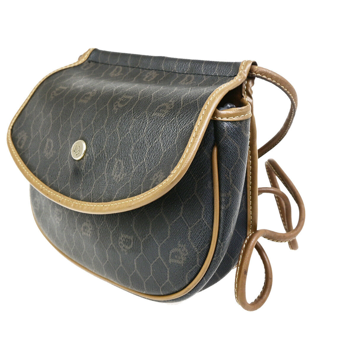 Dior Honeycomb  Canvas Shoulder Bag