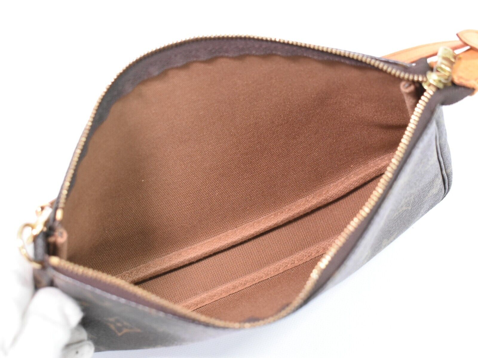 Louis Vuitton Pochette Accessoire  Canvas Clutch Bag