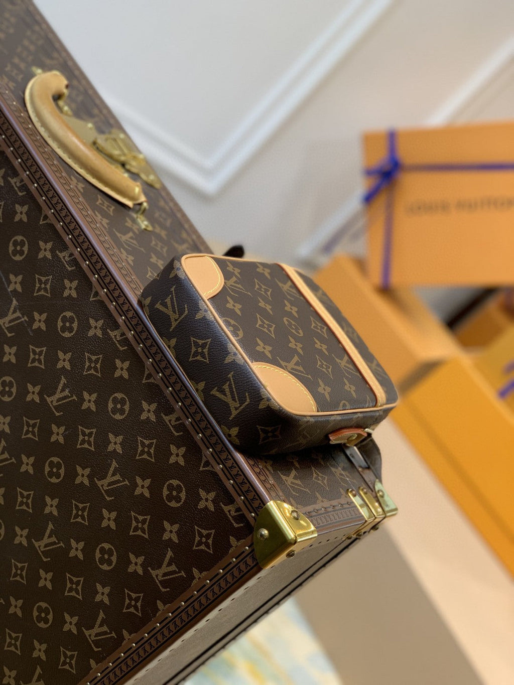 Louis Vuitton Danube Monogram Canvas For Women, Women’s Bags, Shoulder Bags 8.3in/21cm Louis Vuitton M45266