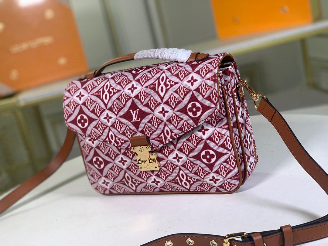 Louis Vuitton Since 1854 Pochette Metis Red For Women, Women’s Handbags, Shoulder And Crossbody Bags 9.8in/25cm Louis Vuitton