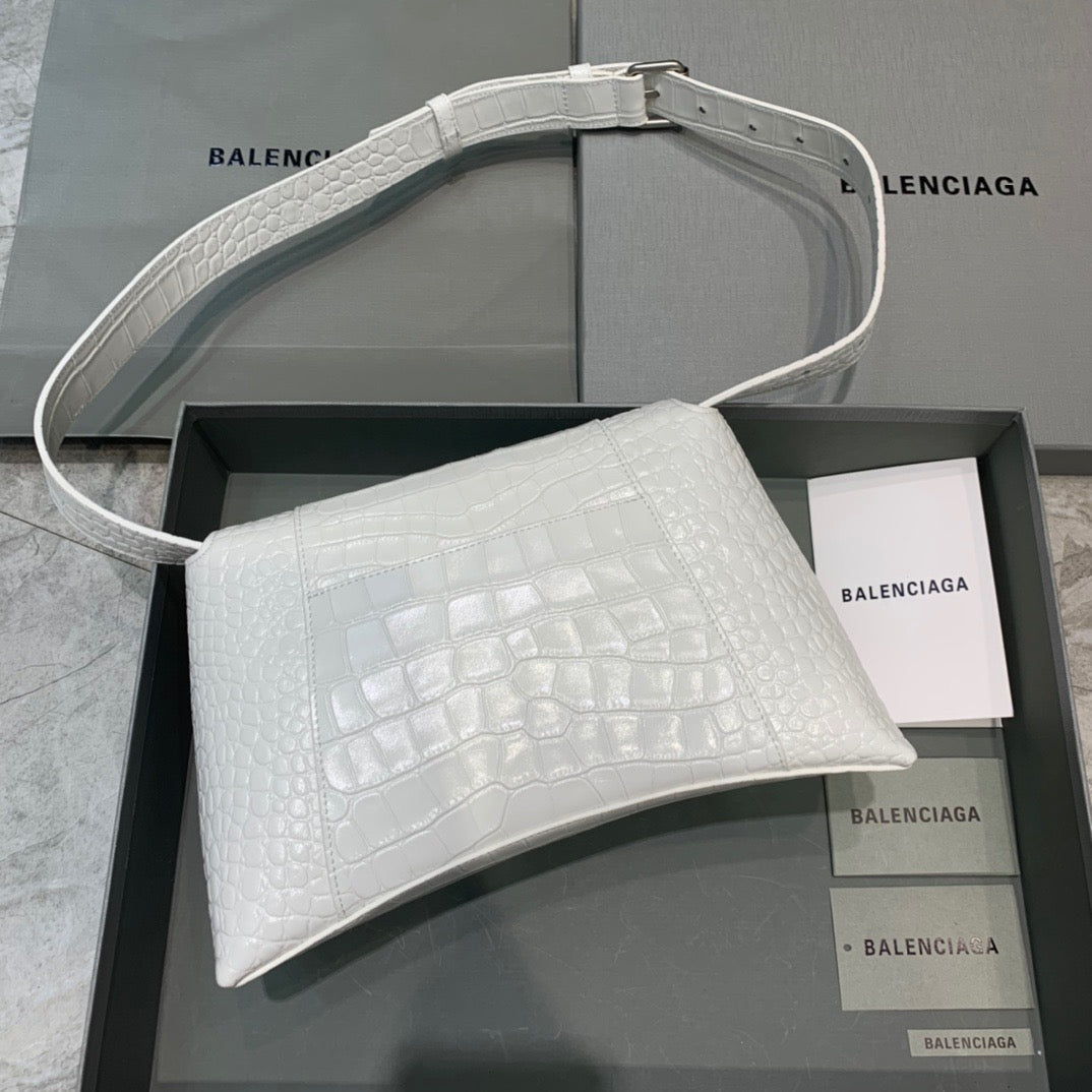 Downtown Small Shoulder Bag In White, For Women,  Bags 11.8in/30cm