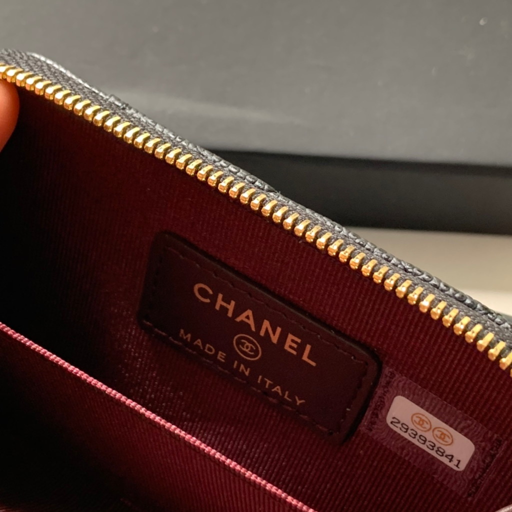 Chanel CHL ZIPPED COIN PURSE BLACK AP1650