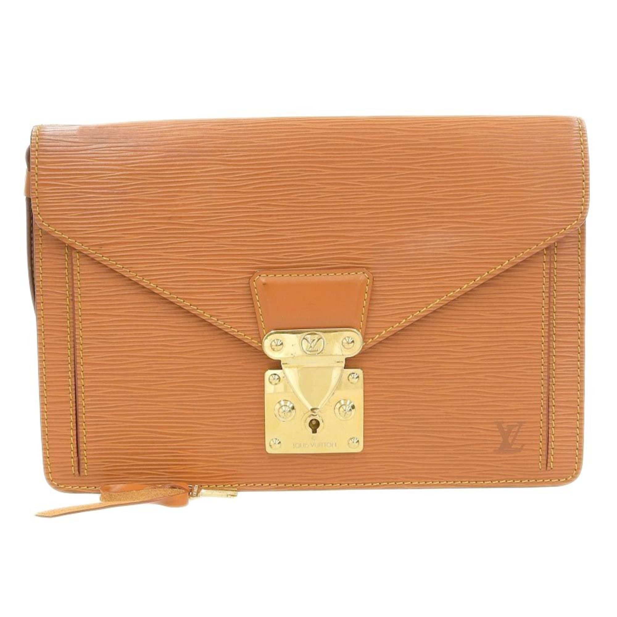 Louis Vuitton Sellier Drangonne  Leather Clutch Bag