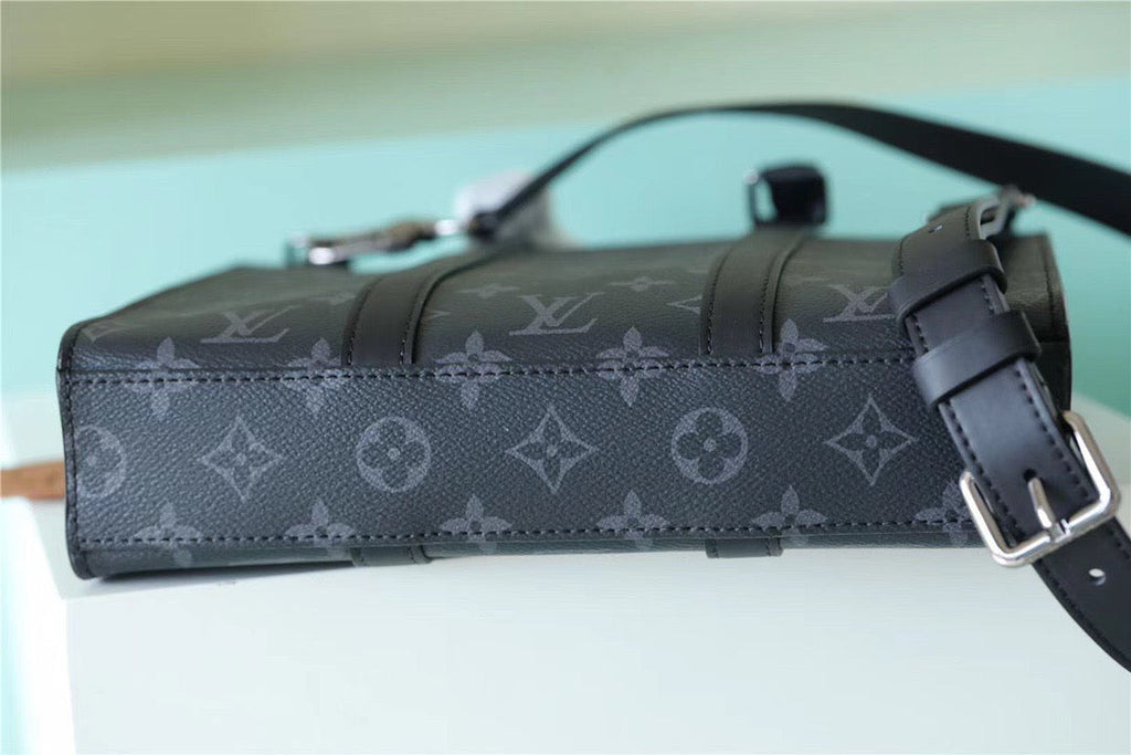 Louis Vuitton Sac Plat Cross Monogram Eclipse Reverse Canvas For Men, Bags, Shoulder And Crossbody Bags 11.2in/28.5cm Louis Vuitton M59664