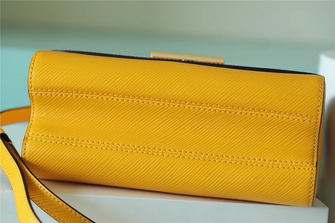 Louis Vuitton Twist MM Epi Sunflower Yellow For Women, Women’s Bags, Shoulder And Crossbody Bags 9.1in/23cm Louis Vuitton M59888