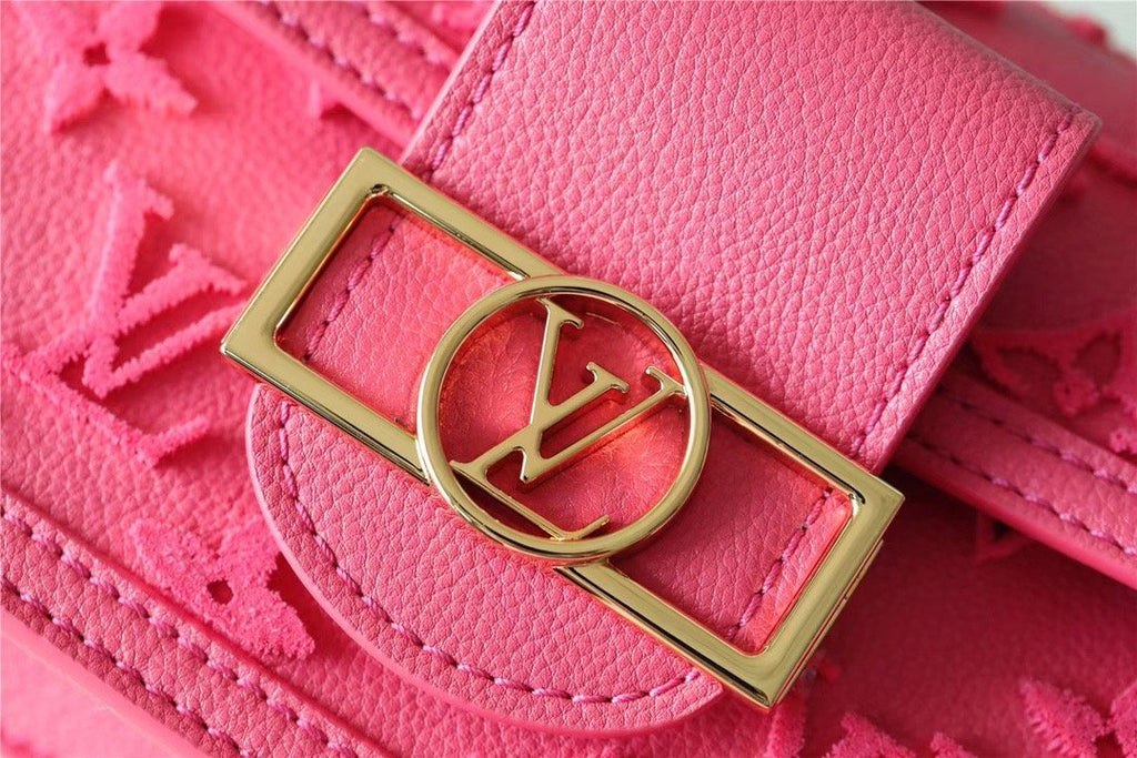 Louis Vuitton Mini Dauphine Monogram Fluo Pink For Women,  Shoulder And Crossbody Bags 18.5cm/7.3in Louis Vuitton M20747