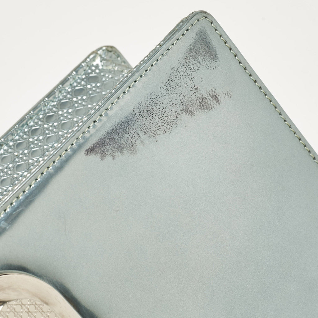 Dior Light Green Cannage  Leather Medium Diorama Flap Shoulder Bag