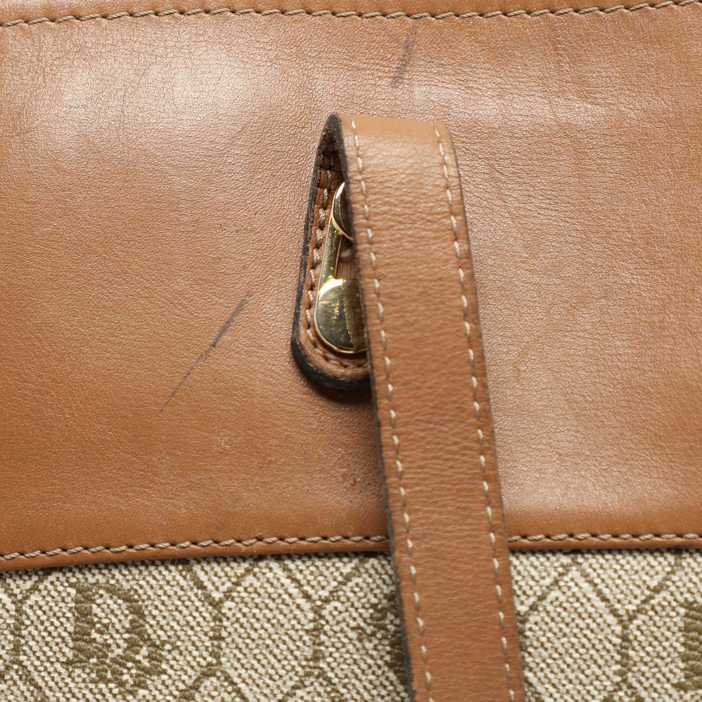 Dior Beige/br Honeycomb Coated Canvas And Leather 1:1 Rep Tote