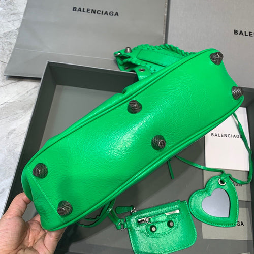 Balen Le Cagole XS Shoulder Bag In Green, For Women,  Bags 13in/33cm