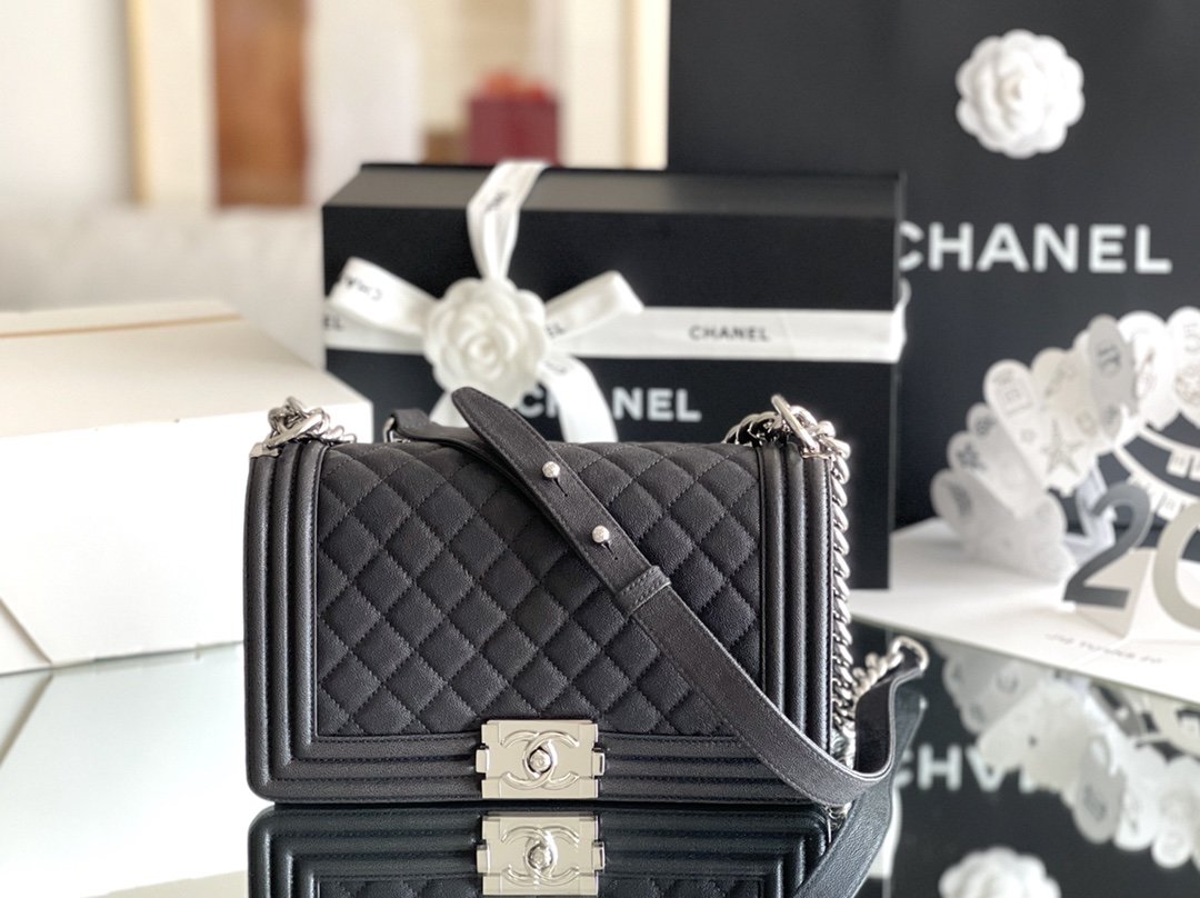 ChanelMeGLAMIum Classic GlamIap Bag 25cm Black For Women A67086