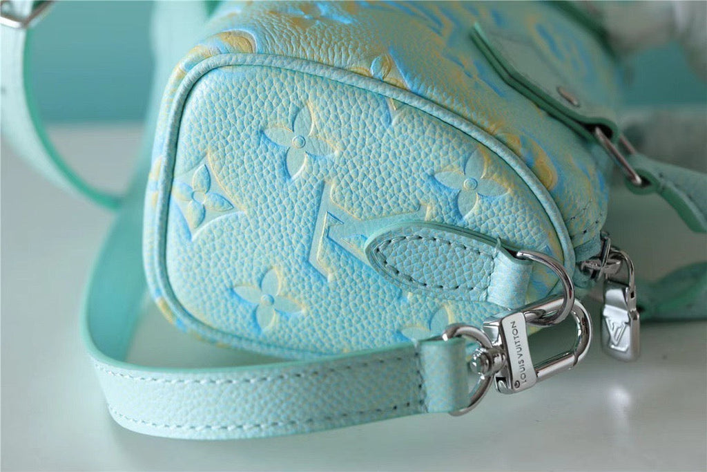 Louis Vuitton Nano Speedy Monogram Empreinte Vert D’eau Green For Women,  Shoulder And Crossbody Bags 16cm/6.3in Louis Vuitton 