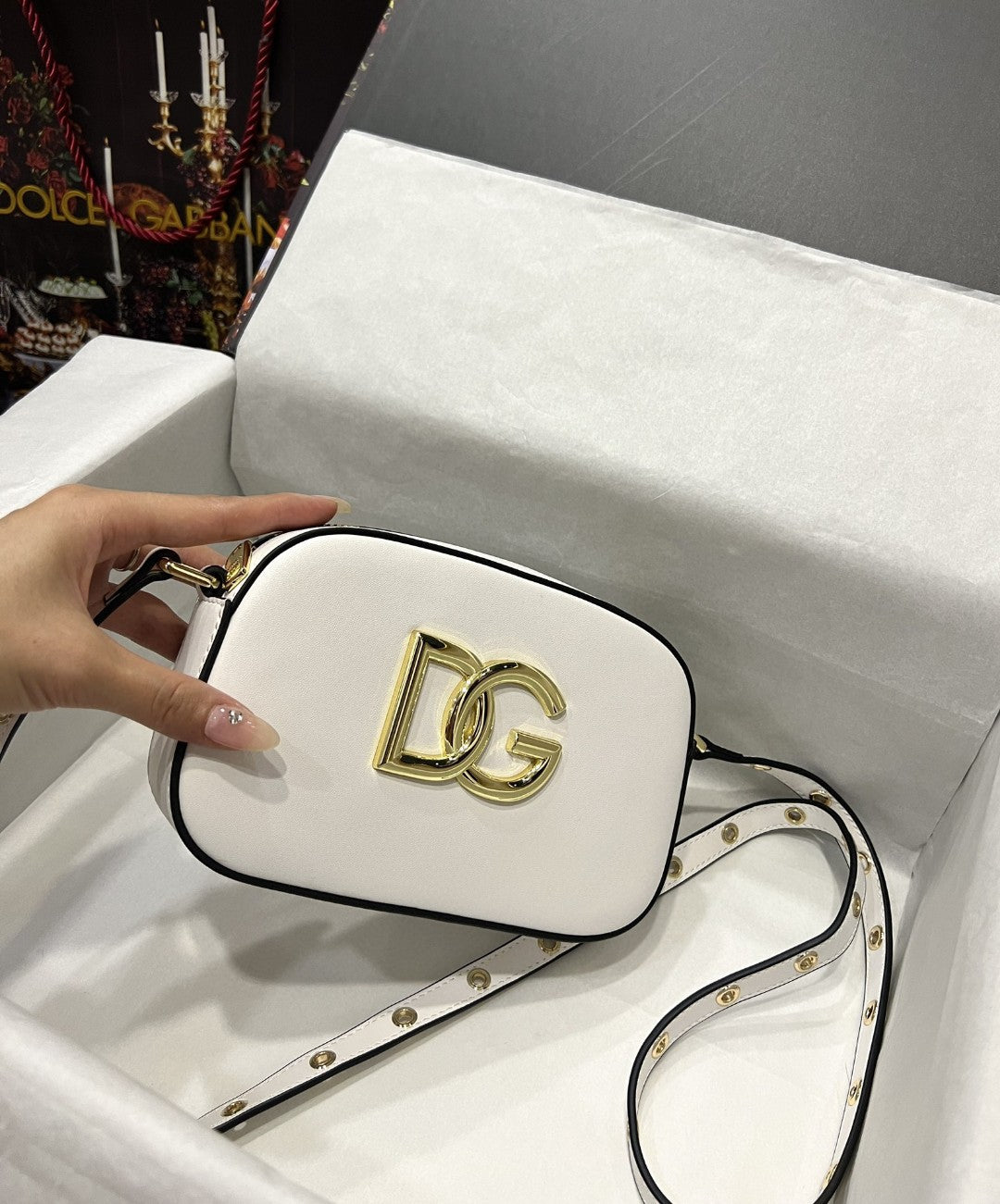 Crossbody 3.5 Bag White For Women 7.5in/19cm GLAMI7095AW57680002