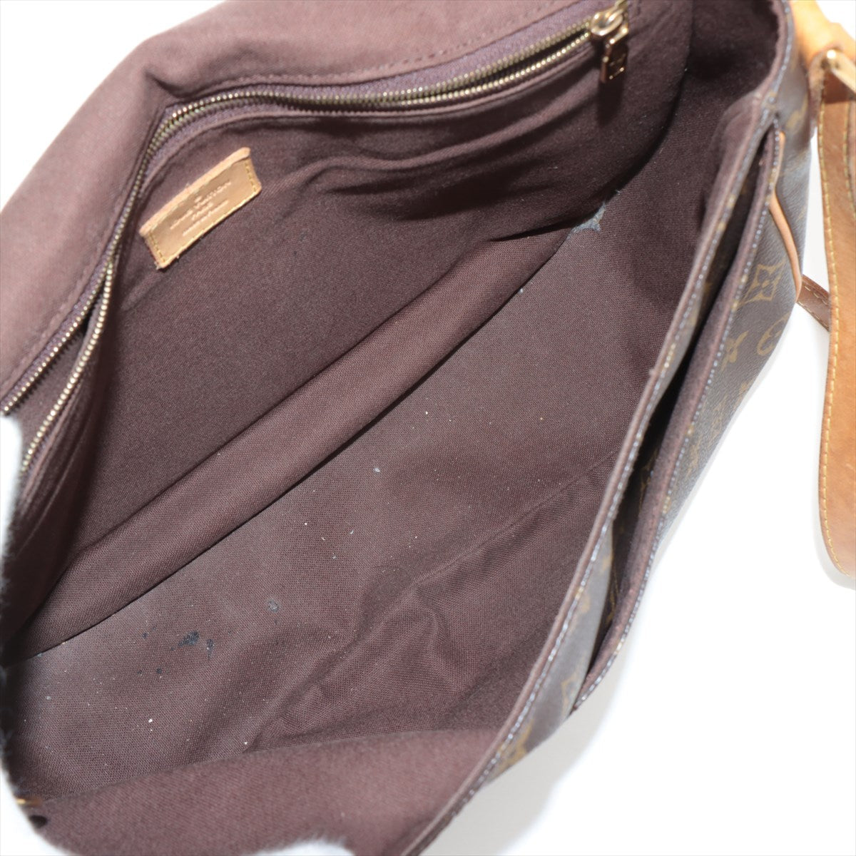 Louis Vuitton Menilmontant Handbag Monogram Canvas Brown Canvas Crossbody Bag