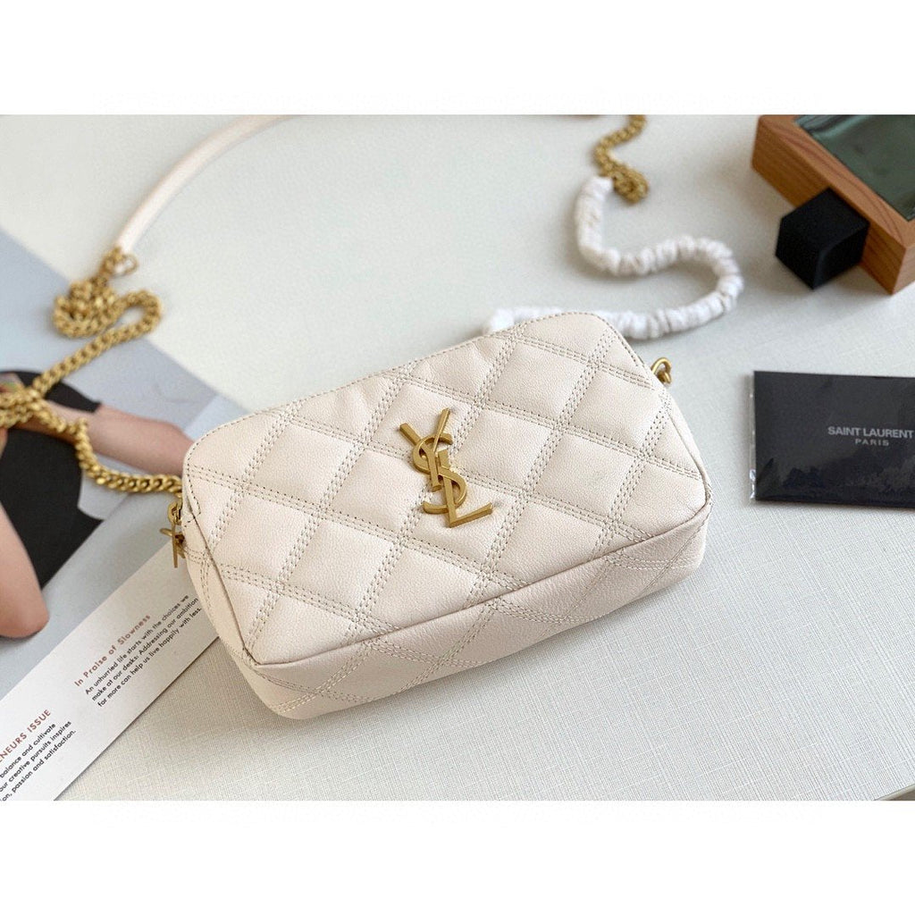 Saint Laurent Becky Crossbody Bag White For Women 7in/18cm YSL P00555149