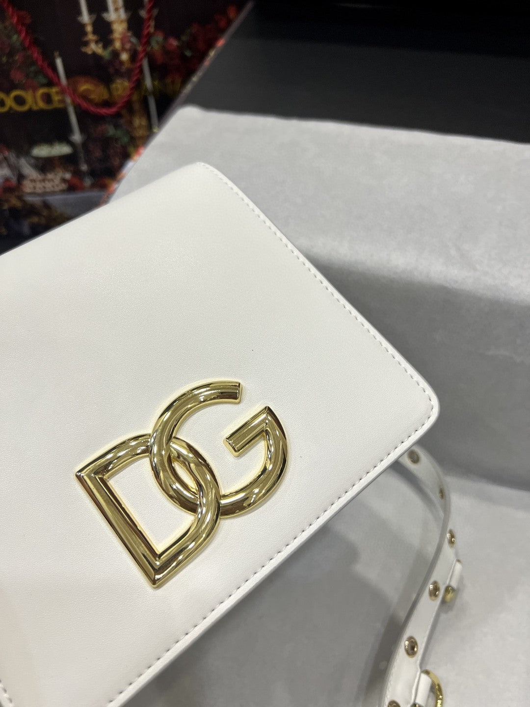 DG Crossbody 3.5 Bag White For Women 6.9in/18cm DG Burberry7037AW57680002
