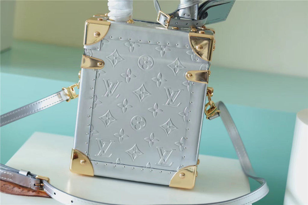 Louis Vuitton The Camera Box Monogram Empreinte By Nicolas Ghesquiere Light Blue For Women,  Shoulder And Crossbody Bags 9.3in/16cm Louis Vuitton